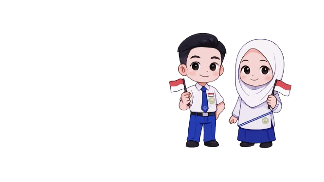 Siswi SMP Berkerudung Pegang Piala